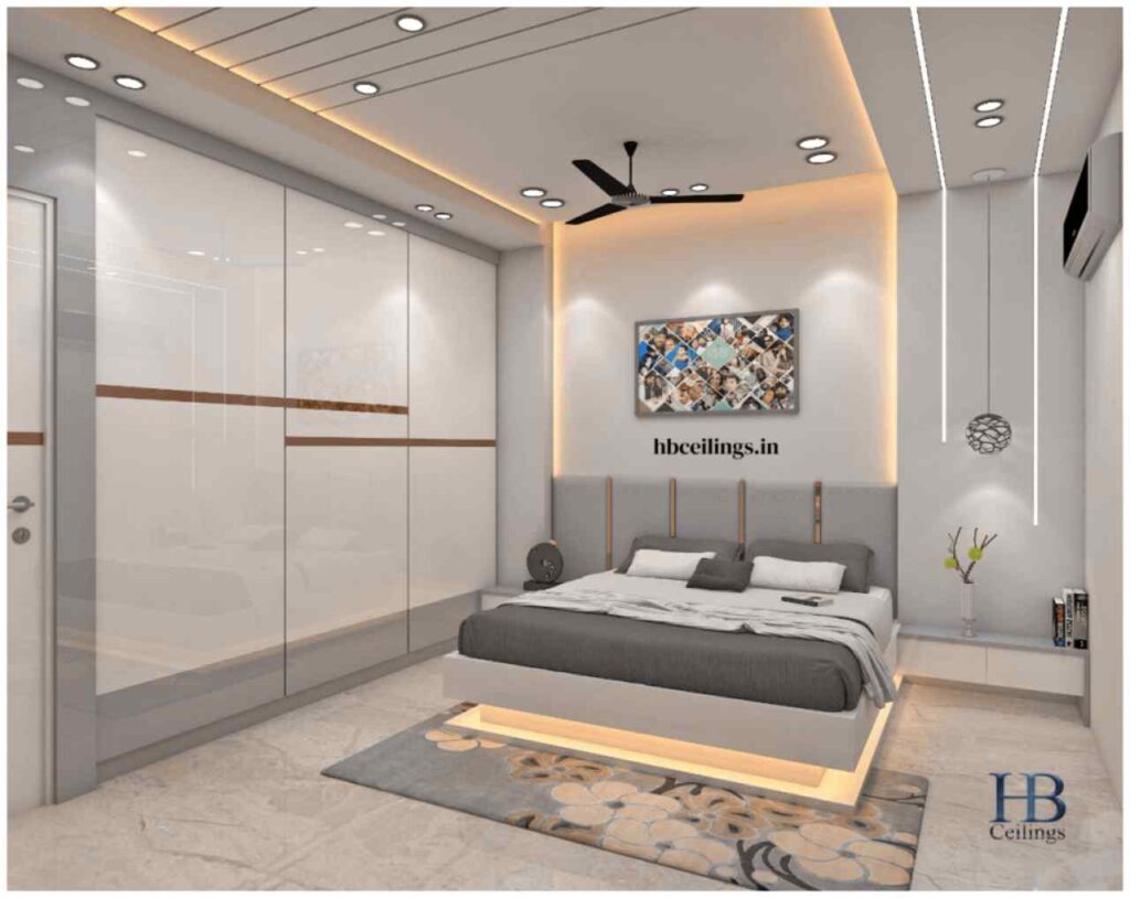 Trang Tr N Gi N Simple Decor Bedroom Cho Ph Ng Ng C A B N   Profile Light False Ceiling Design 1024x814 