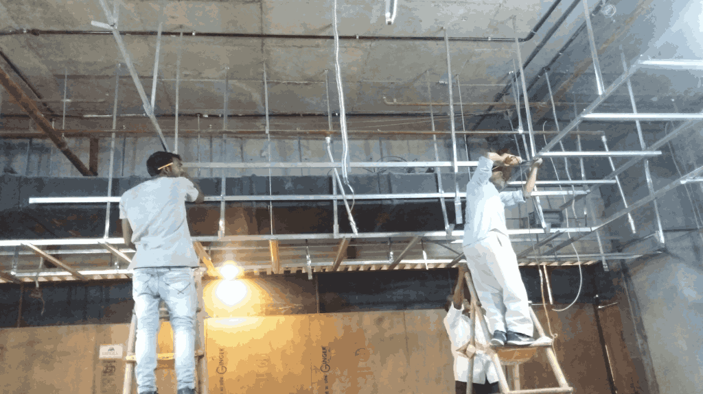 gypsum-false-ceiling-framing-work