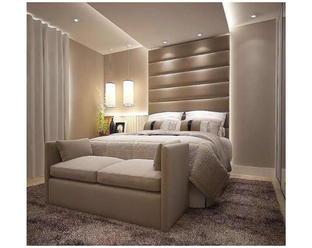 False ceiling design clearance for bedroom