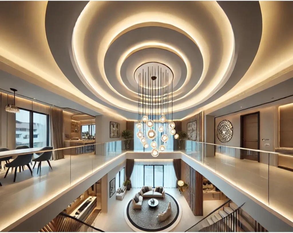 circular duplex false ceiling design 2