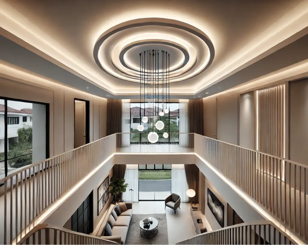 circular duplex false ceiling design 3