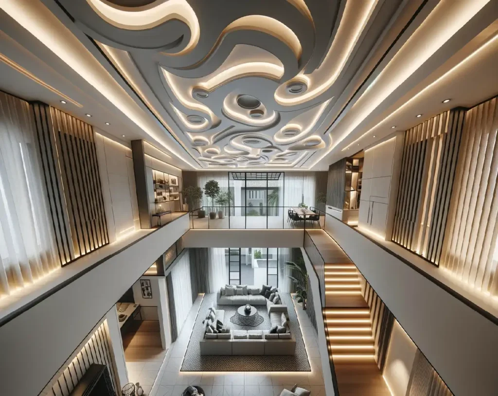 circular duplex false ceiling design 7